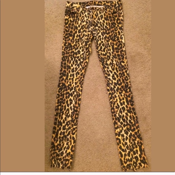 REBECCA MINKOFF Leopard Print Skinny Jeans Denim - Picture 3 of 8